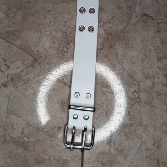 White Buckle Belt